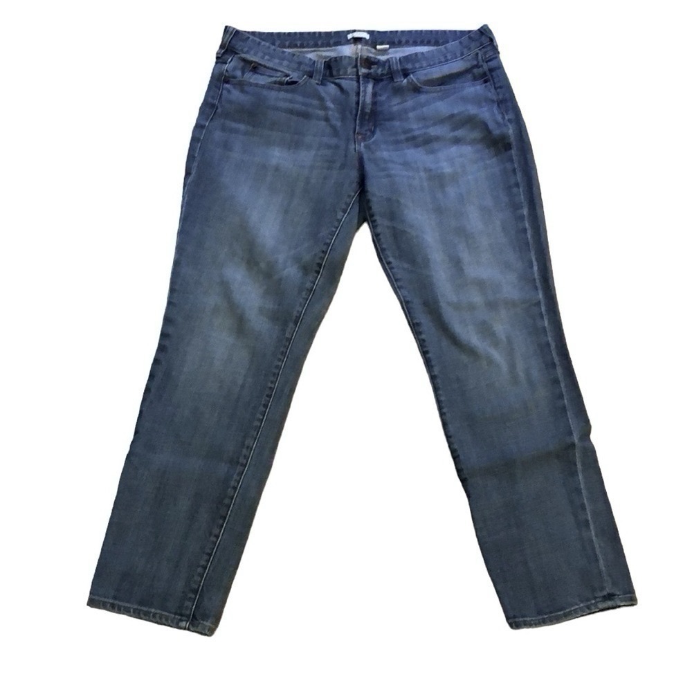 J. CREW STRETCH FIVE POCKET ANKLE JEANS BLUE PLUS SIZE 32